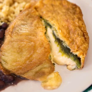 Poblano Pepper stuffed with Mozzarella Cheese